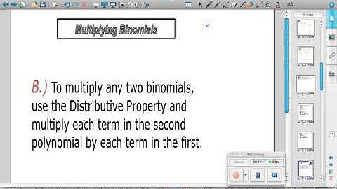 2-2 Multiplying Polynomials (6-2)