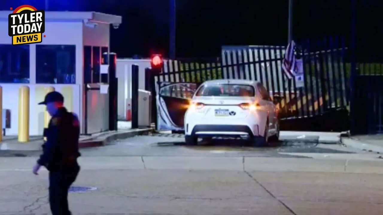 Guy crashed into the FBI Pittsburgh office front gate