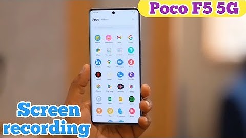 How To Record Screen In Poco F5 5G, Screen Recording Setting , Screen Recording In Poco F5 5G,