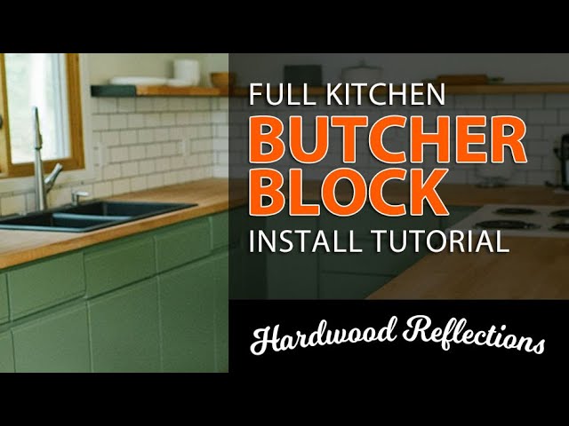 How To Refinish A Butcher Block Island or Countertop — Tyler Brown  Woodworking