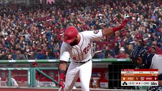 Nationals vs astros - mlb the show 20 full exhibition gameplay