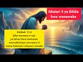 Mistari 5 Ya Biblia Kwa Wanawake 