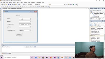 Cerita nya tugas (Tutorial Program biodata Visual Studio)