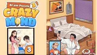 Brain Puzzle 3: Crazy Mind Level Expose Cheater walkthrough - Find Proof He Is Cheating