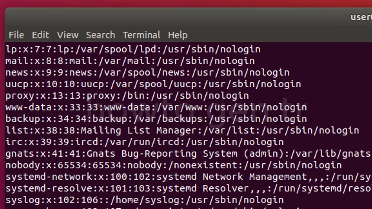 Explain EtcPasswd File Format In Linux