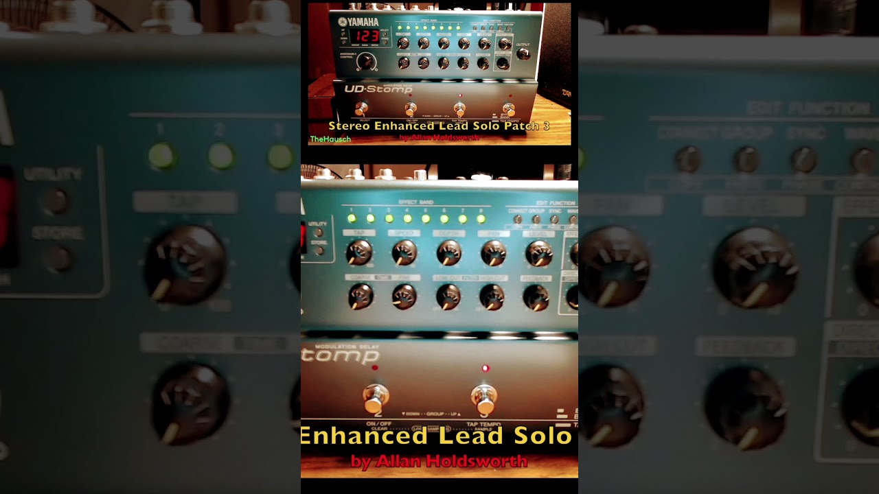 3. Yamaha UD Stomp Allan Holdsworth Lead Patch #3 Delay Modulation