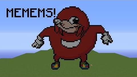 Ugandan Knuckles MEMES | Minecraft Pixel Art