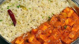 Dum Rice & Paneer masala curry  / best Lunch Combo ricipe / paneer butter masala
