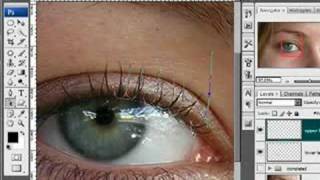 False eyelashes part 2: Photoshop retouching screenshot 5