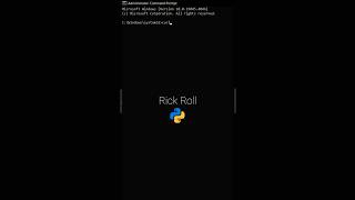 How to Rick Roll Using Curl #python #code #curl #commandline screenshot 4