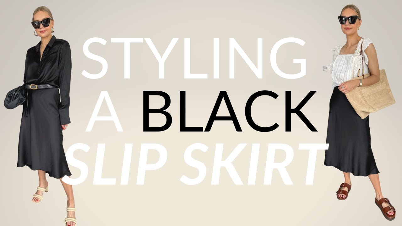 SUMMER OUTFIT IDEAS WITH A SLIP SKIRT