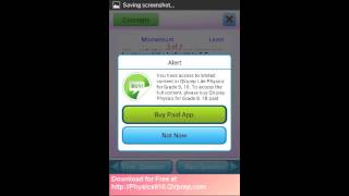 Android iPhone Ipad educational apps Free QVprep Lite Physics Grade 9 10 app video part 4 Momentum screenshot 4