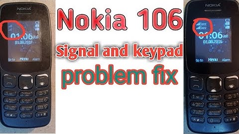 Nokia 106 TA 1114 Signal and keypad problem fix.