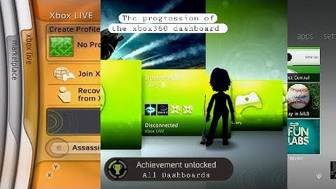 The Iconic Xbox 360 Dashboards (Startup, Menu, Settings)