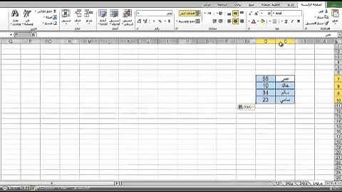 عمل رسم بياني لجدول في الوورد