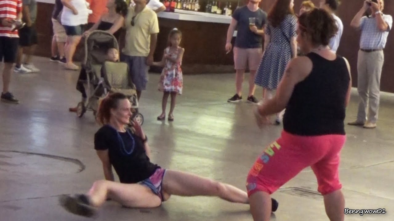 2 Gals Dirty Dancing At Fremont Street Experience Downtown Las Vegas YouTube
