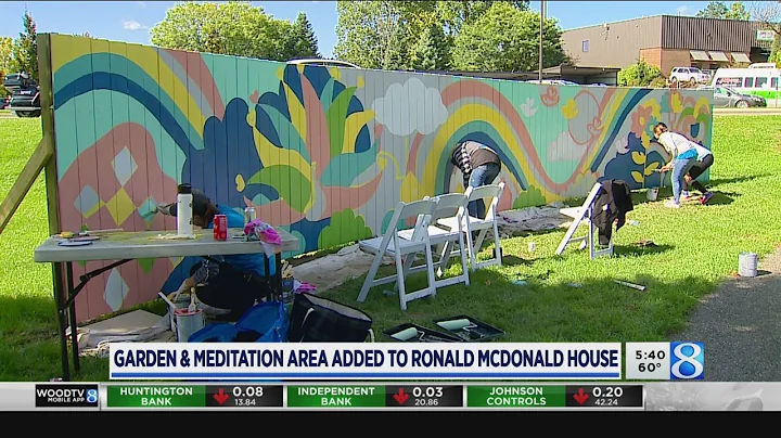 New garden and meditation area added to the Ronald...