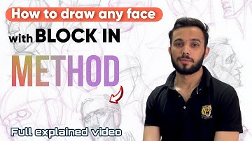 What is BLOCK IN method | full Explained | Draw any face