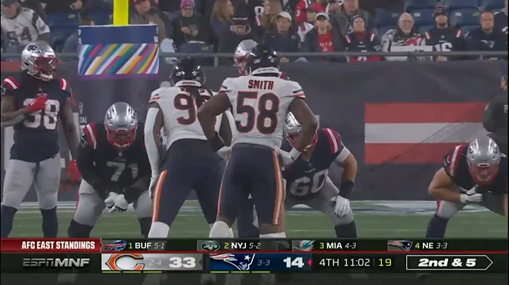 Rhamondre Stevenson & Damien Harris vs Roquan Smit...