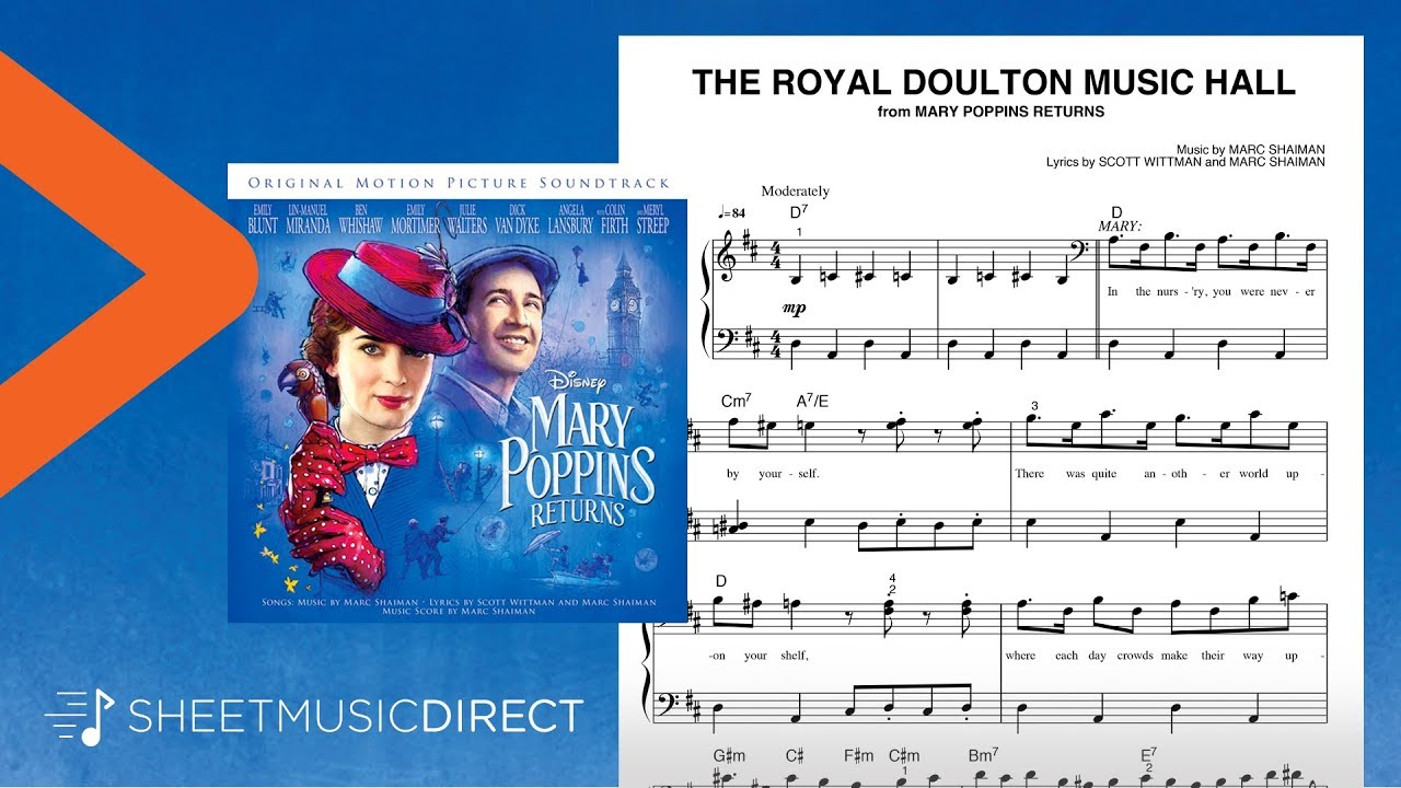 The Royal Doulton Music Hall Sheet Music (from Mary Poppins Returns