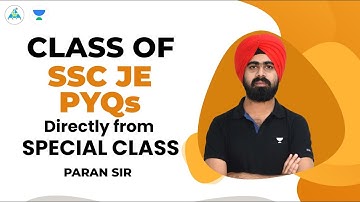 Class of SSC JE PYQs | Directly From Special Class | Paran Bhatia | #unacademy #gate2024 #ese2024