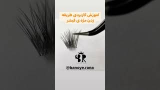 آموزش کاربردی طریقه زدن مژه فیشر در کاشت مژه