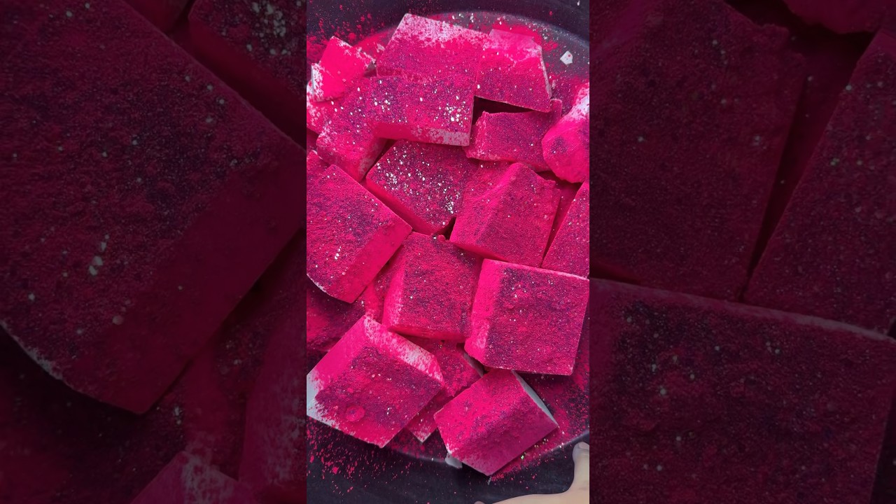 Fresh White Chalk with Neon Pink Mica