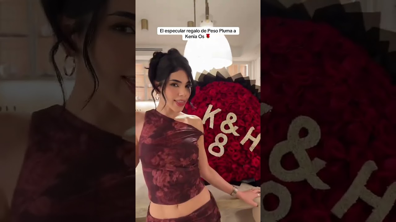 El espectacular regalo de Peso Pluma a Kenia Os 🌹
