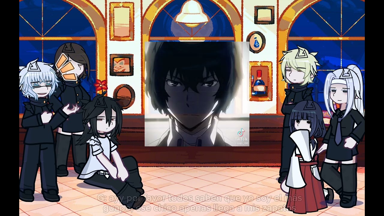 Jjk past react to New friend geto as dazai  [español]