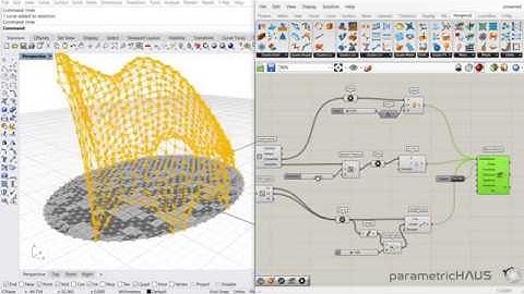 Creating a Dome structure in Grasshopper using the Kangaroo solver (no audio)