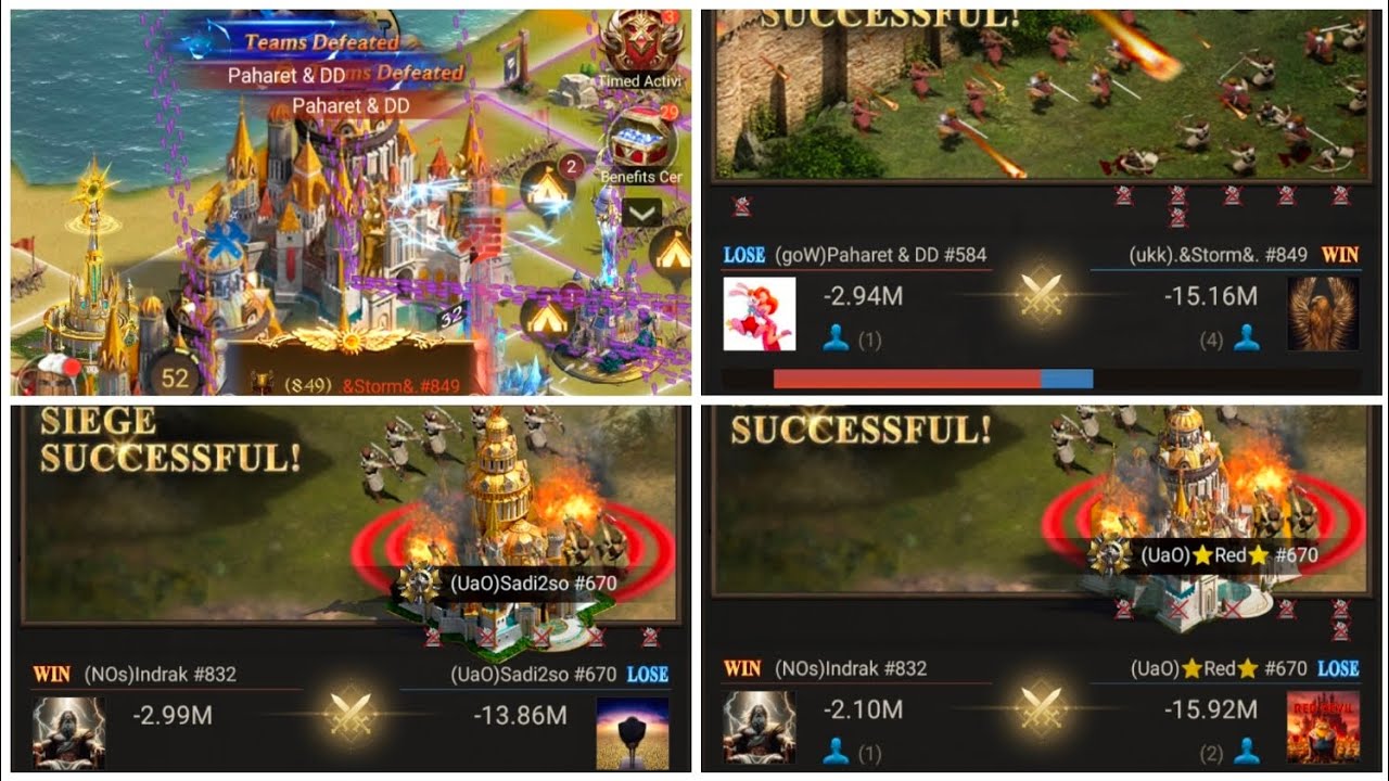 Rise of Castles | SX25 Eden | Карта 900039 | День противостояния 1 | Часть 2 | NOS против UAO | U...