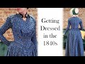 Getting Dressed in the 1840s - Victorian Get Ready with Me