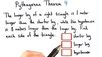 Pythagorean Theorem Practice 4 - Visualizing Algebra