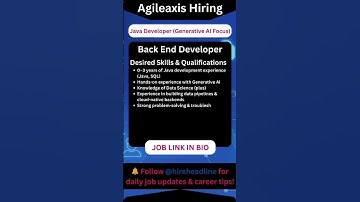 Freshers Wanted: Build Future with Generative AI | Java Developer Jobs in Chennai