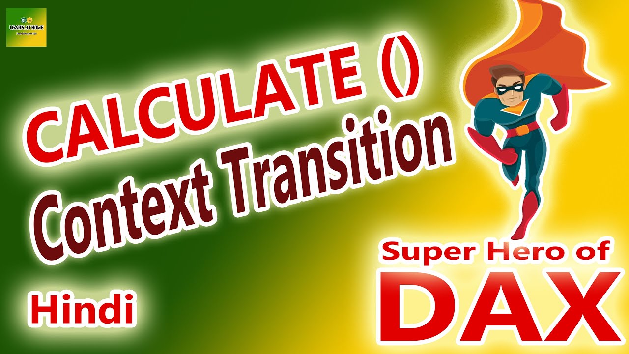 Context Transition In Power BI DAX In Hindi Context Transition Using