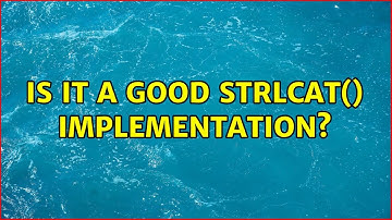 Is it a good strlcat() implementation? (4 Solutions!!)