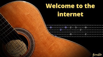 Bo Burnham - Welcome to the internet. Tutorial guitar Tabs