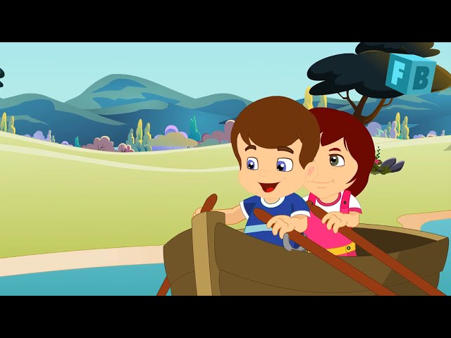 Row row Row your boat | Flickbox Nursery Rhymes and Kids Songs with Lyrics class=