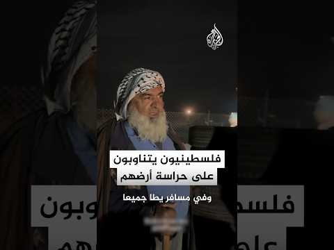 فلسطينيون يتناوبون على حراسة أرضهم جنوبي الخليل