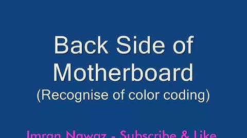 Computer Hardware Course in Urdu  (Boards Back Side & Serial Ports) Lesson 3