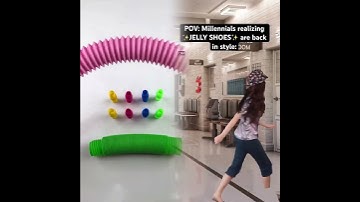 Thumbnail of POV #millennials realizing JELLY SHOES are back in style. #nostalgia #90skids #