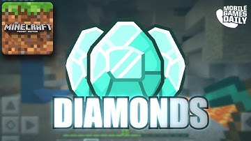 MINECRAFT: Pocket Edition Gameplay Walkthrough Part 11 - Finding Diamonds (iOS Android)