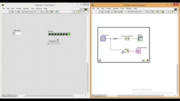 Conversor de decimal a binario y hexadecimal en labView
