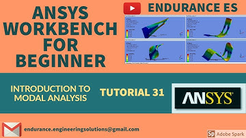ANSYS|MODAL ANALYSIS PART 1|MODE SHAPE|NATURAL FREQUENCY|VIBRATION| TUTORIAL 31
