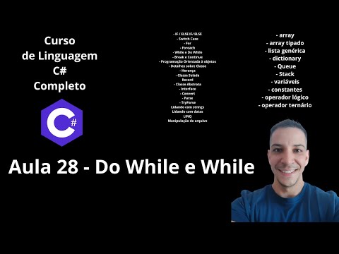 Curso C# Completo 2025 - Aula 28 Do While e While - Curso de programação grátis