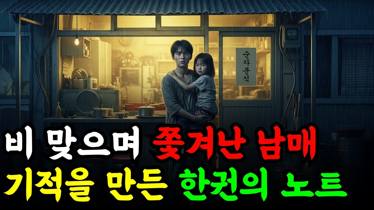 비 오는 밤 쫓겨난 남매, 폐업 직전 분식집에서 인생이 바뀌었습니다…ㅣ감동사연ㅣ노후사연ㅣ사연라디오