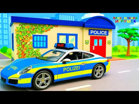 Машинки Мультики: Полицейская Машинка Помогает Друзьям! 🚓 Развивающий Мультик