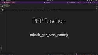 Why use mhash_get_hash_name() for hash #functions in PHP? Master Hash #functions in #php with