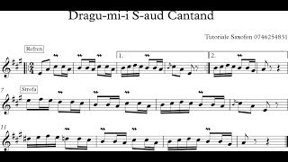 Video thumbnail of "Dragu-mi-i S-aud Cantand - Tutorial Cu Note Si Partitura"