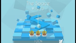 Beating Dancing line’s first Creation level! [Dancing Line - The Space - 100%]